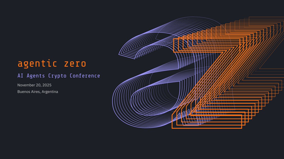 AGENTIC ZERO On November 20th at Devconnect, this one-day conference will  explore the intersection of AI & web3. It brings both worlds together on  open, permissionless rails — built for builders, founders,