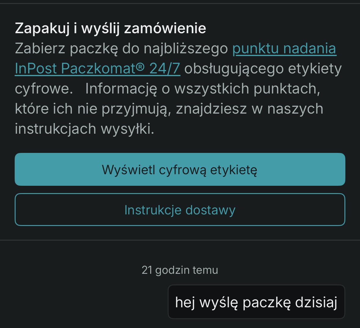boże okłamałem jakąś dziewczynę że wyślę dzisiaj pakę a nie wysłałem 💔💔
