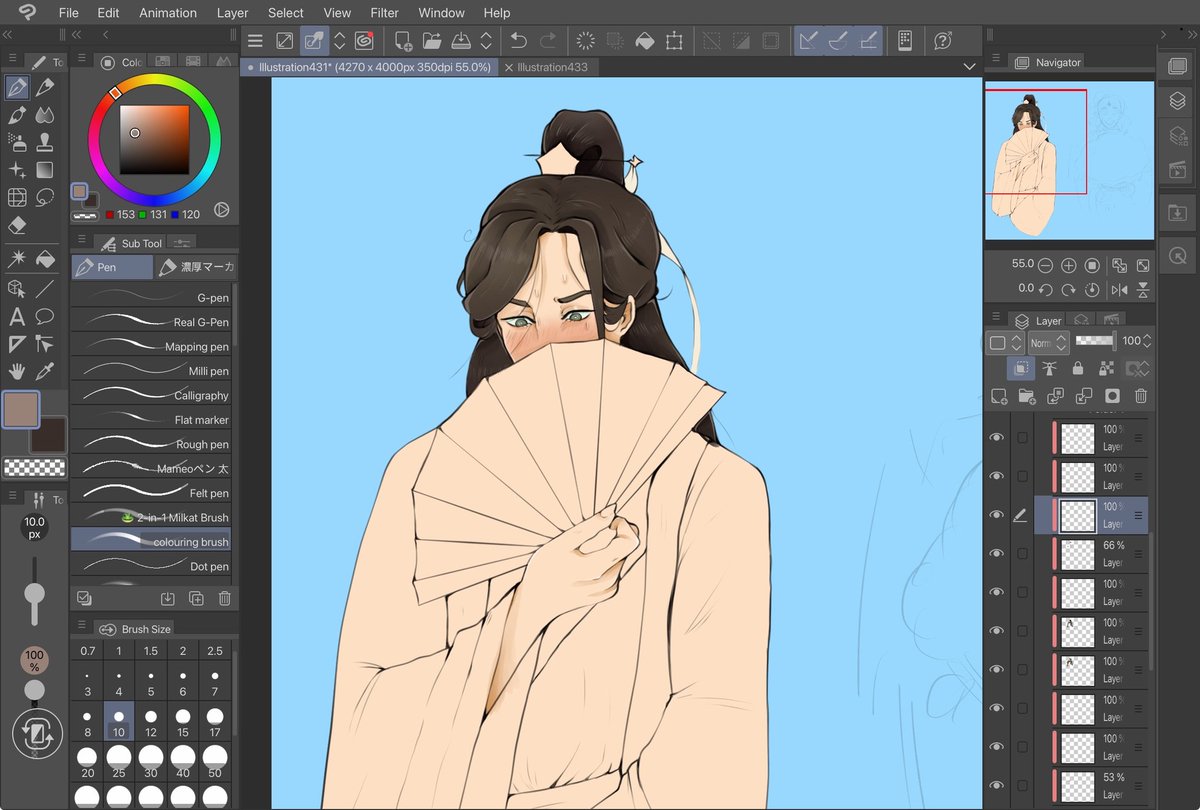 First time drawing shen qingqiu <3 thinking Abt trying to make matching pins 

#svsss #svsssfanart