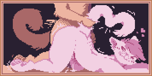 I'm a very big fan of @hypnocatto's games and just had to draw something of Citrine and Felicity! So here's a pink cat getting the best fuck of his life :3 (it's always the best when it's with Meowster~)
#nsfw #furry #furryart