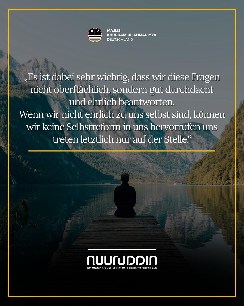 ✨„Selbstreflexion – Mein Tagebuch des Glaubens.“
🪞 Prüfe deine Handlungen ehrlich
📈 Arbeite an dich selbst &amp; wachse Schritt für Schritt  
📲 Die Islah App bietet hierfür nützliche Feature 
👉 Jetzt lesen in der Islah App: islahapp.de