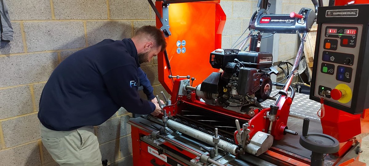 ProSportsGrpLtd's tweet photo. Regrinds after maintenance week in full flow. Another swift turn around for a happy customer. https://t.co/X2UCaryPU3