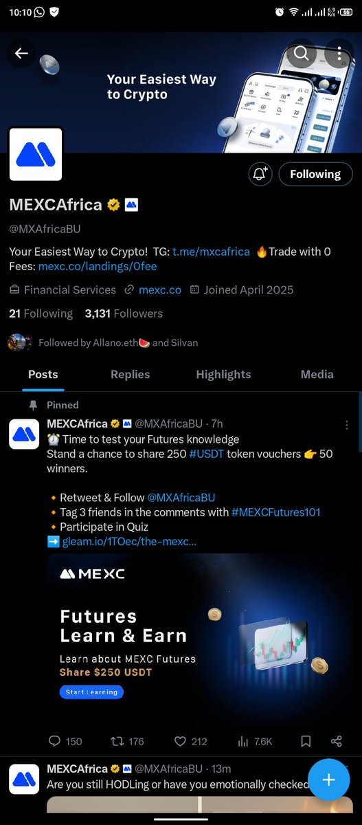 Dantoz9's tweet photo. @Web3flux @MXAfricaBU Done🎉 https://t.co/mKwnm0YzNL