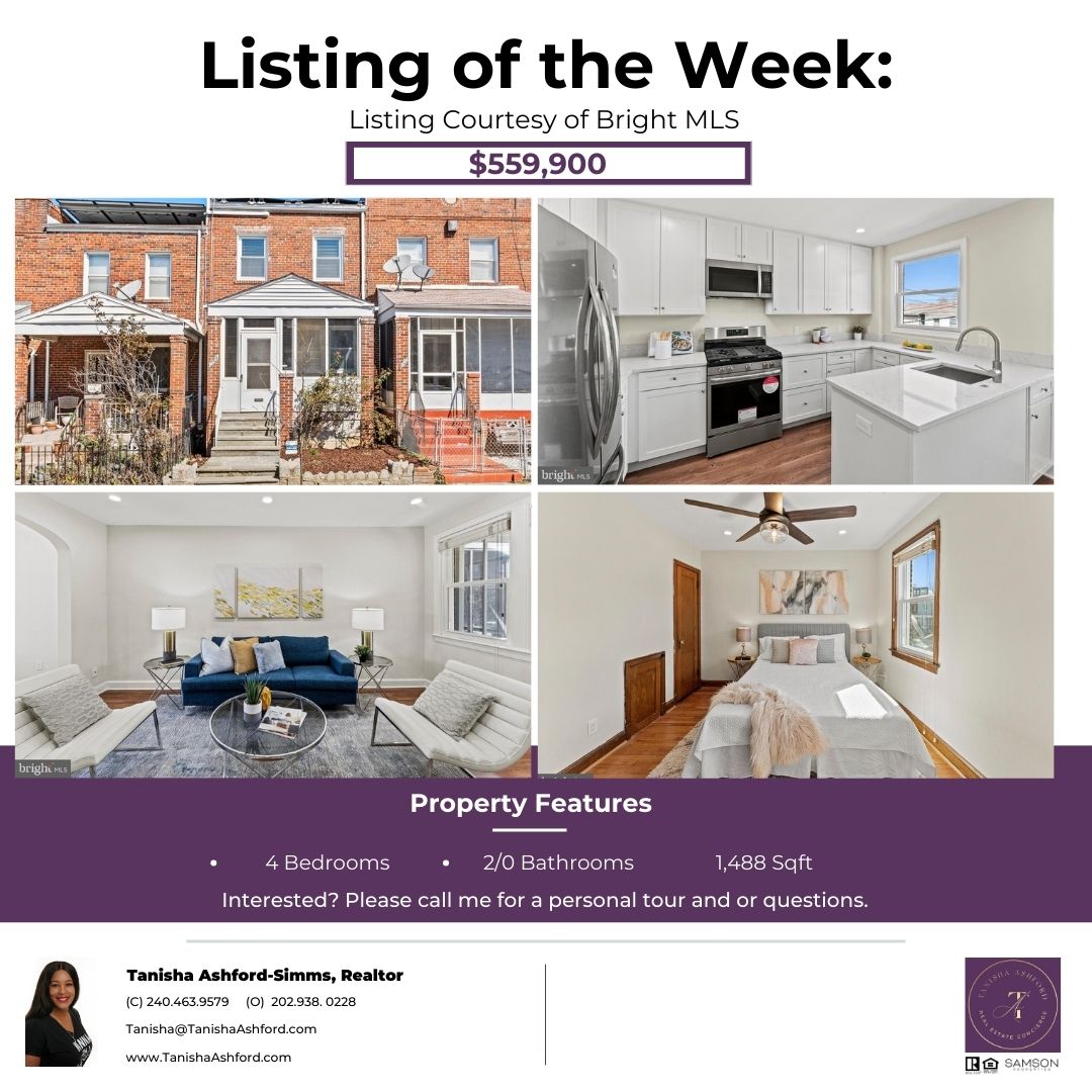 TanishaAshford's tweet photo. ๐ก Looking to buy or sell? Courtesy of Listing Agent: Kevin Savercool Broker: Nick D'Ambrosia
๐ฒ Contact me for expert guidance:
๐ C: 240.463.9579
| โ๏ธ O: 202.938.0328 (Broker: Noble Davis)
Explore your options today! #TanishaAshford #ListingoftheWeek #RealEstate https://t.co/KvBoByzlwC