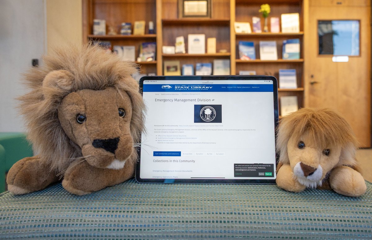 scstatelibrary's tweet image. Today’s #SCDocsRock highlights @SCEMD, which leads the state emergency management program by supporting local authorities to minimize the loss of life and property from all-hazard events. To view SCEMD digital publications, visit tinyurl.com/mtwhvrvv