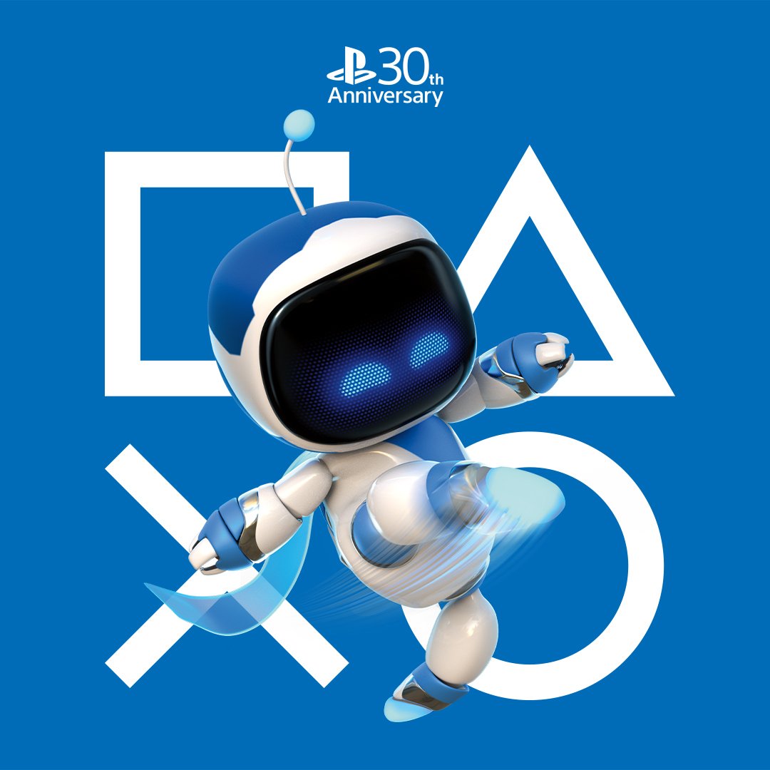 Astro Bot PlayStation 30th Anniversary Poster:
