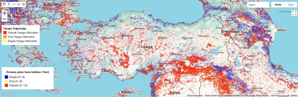 Ormanın Kıyısında Yaşamak: Haneler, Arazi Kullanımı ve Orman Yangın Tehditi: Türkiye Örneği

Türkiye’nin yangın klimatolojisi, özellikle Akdeniz iklim kuşağı etkisi altındaki Ege, Akdeniz ve Güney Marmara bölgeleri yanı sıra Doğu Karadeniz'de de belirginleşmektedir.
#YesilVatan
