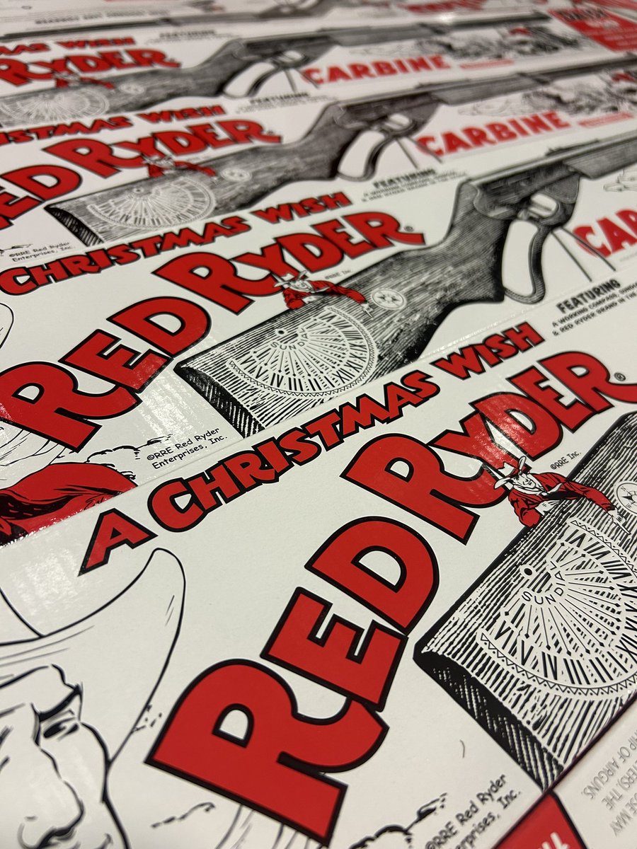 The Daisy elves are busy packing these Christmas Wish Red Ryders and getting them ready to ship. And yes, they do have a compass on the stock and this thing which tells time.