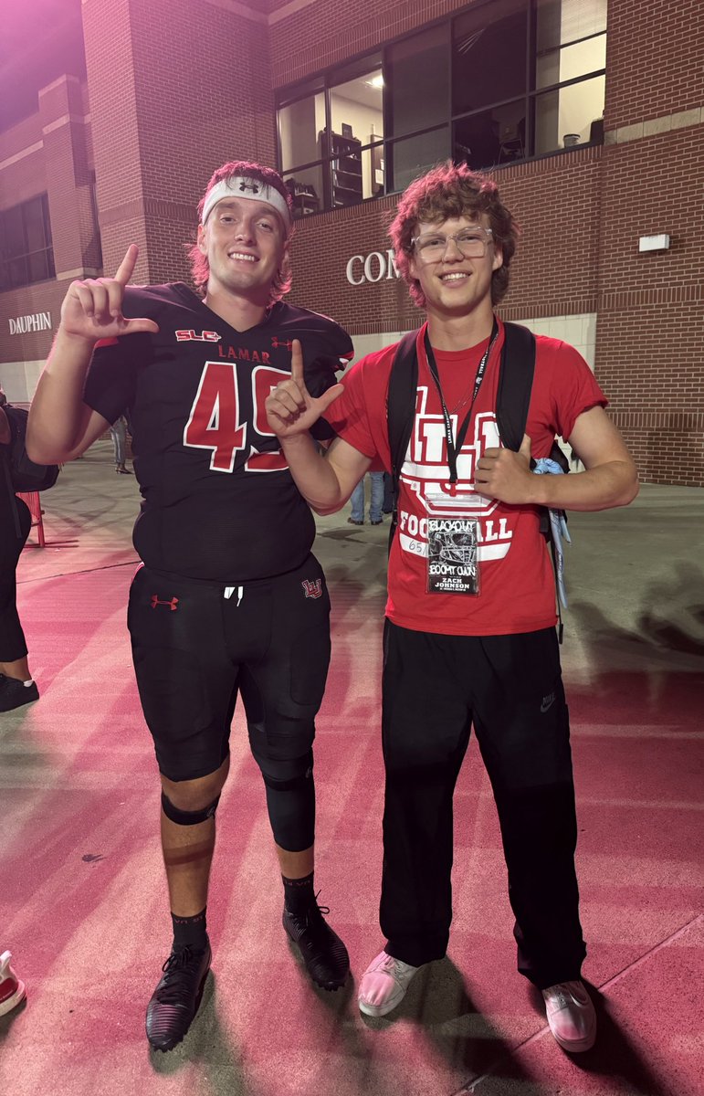 I had amazing game day visit this past weekend <a href="/LamarFootball/">Lamar University Football</a>! Thank you <a href="/CoachDaleen/">Daryl Daleen</a> and <a href="/CoachJohnson_LU/">Mikal Johnson</a> for the hospitality as always💯
Peck em’ Cards!!
<a href="/JacobHefner7/">Jacob Hefner</a> <a href="/PaetowFootball/">Paetow Football</a> <a href="/coachdhicks/">Coach Hicks</a> <a href="/CoachLDS/">L.D. STALLINGS</a> <a href="/CoachYorloff/">Coach Yorloff</a> <a href="/WGeigley/">Wes Geigley</a>