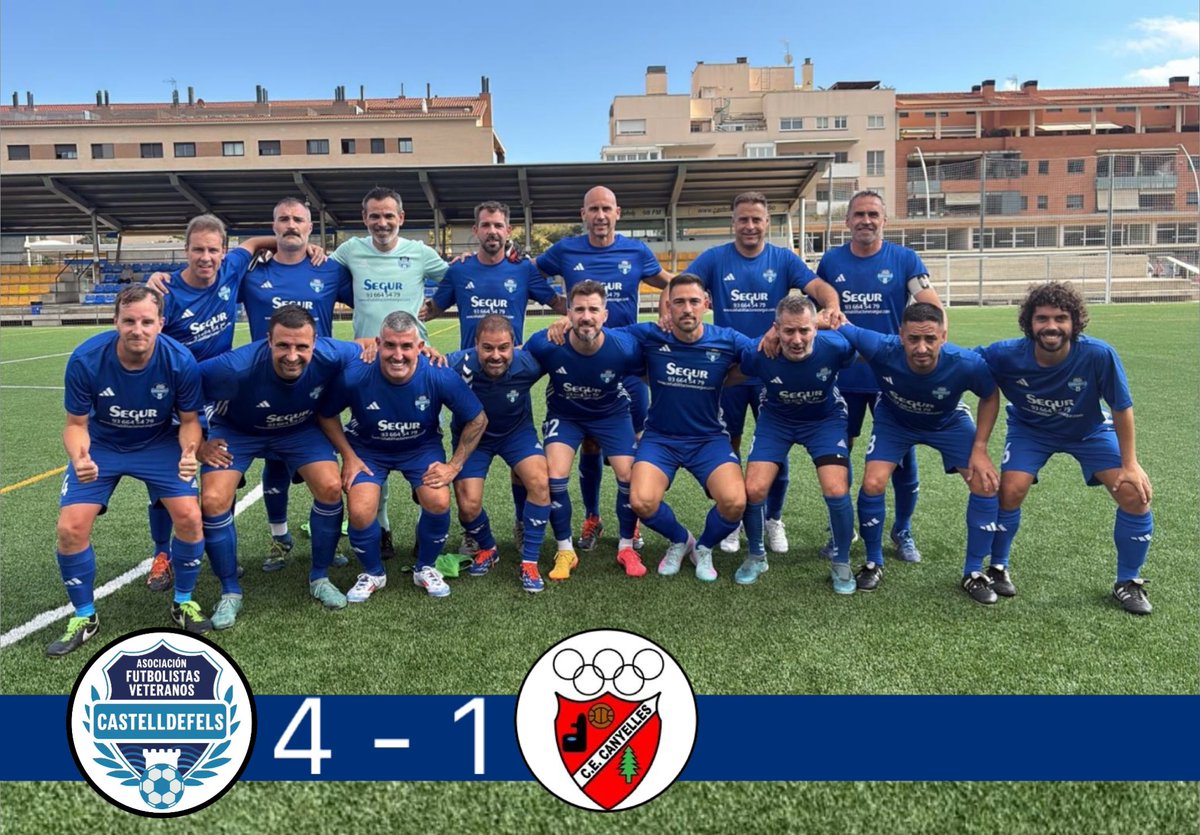 LIGA| DIVISIÓN HONOR 🔵⚽️

#veterans💙 

El @afvcastelldefels gana 4-1 contra <a href="/c/">c</a>.e.canyelles