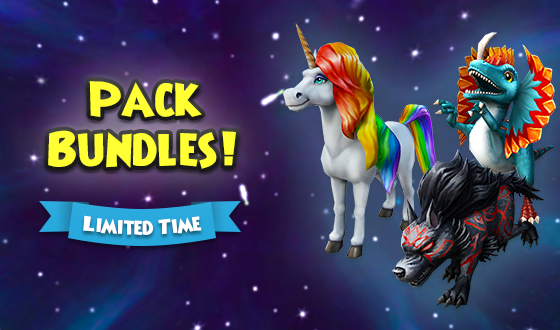 Wizard101's tweet photo. Packs on packs on packs! ✨

The Unicorn Hoard Pack Bundle, Primeval Hoard Pack Bundle, and Grizzleheim Lore Pack Bundle have been added to the Crown Shop! These bundles give 12 packs for the price of 10. Don't miss out, these pack bundles will disappear on 9/30! #Wizard101 https://t.co/ggepKwSlI4
