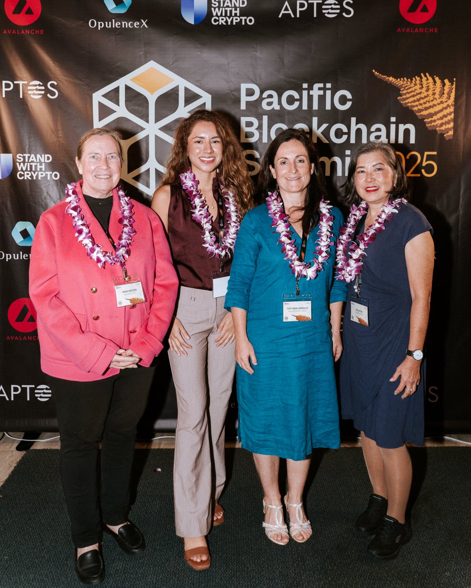 Last but not least — our west-coast crypto champions came together in Hawaii for the Pacific Blockchain Summit earlier this month. SWC Hawaii Chapter President <a href="/HiEllenNg/">Ellen in Paradise 🛡️🌴</a> and SWC Community Coordinator <a href="/TamaraSzulc/">Tamara Szulc 🛡️</a> joined dozens of speakers at the intersection of the new wave of