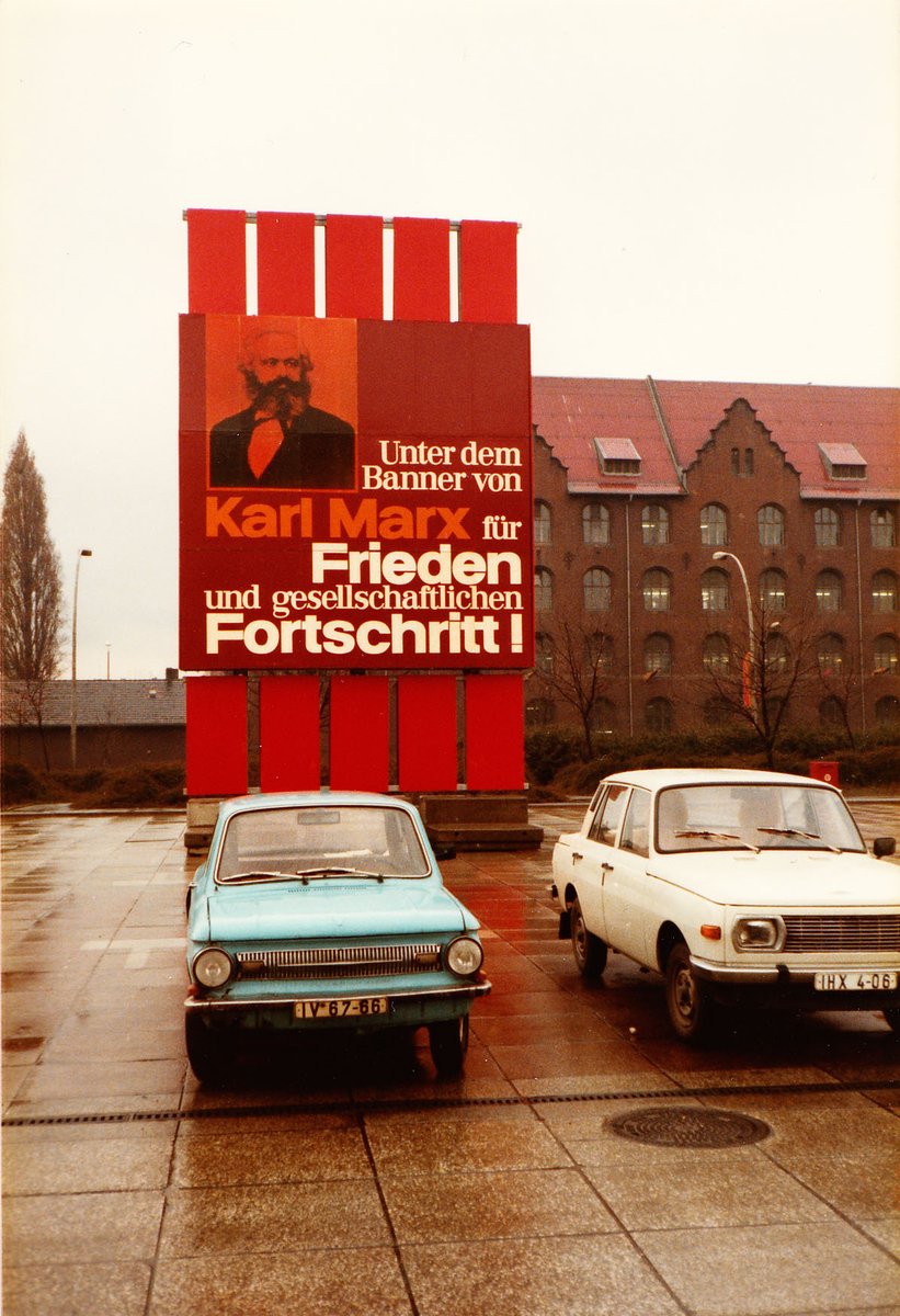 "Under the banner of Karl Marx for peace and social progress!", East Berlin, 1983.