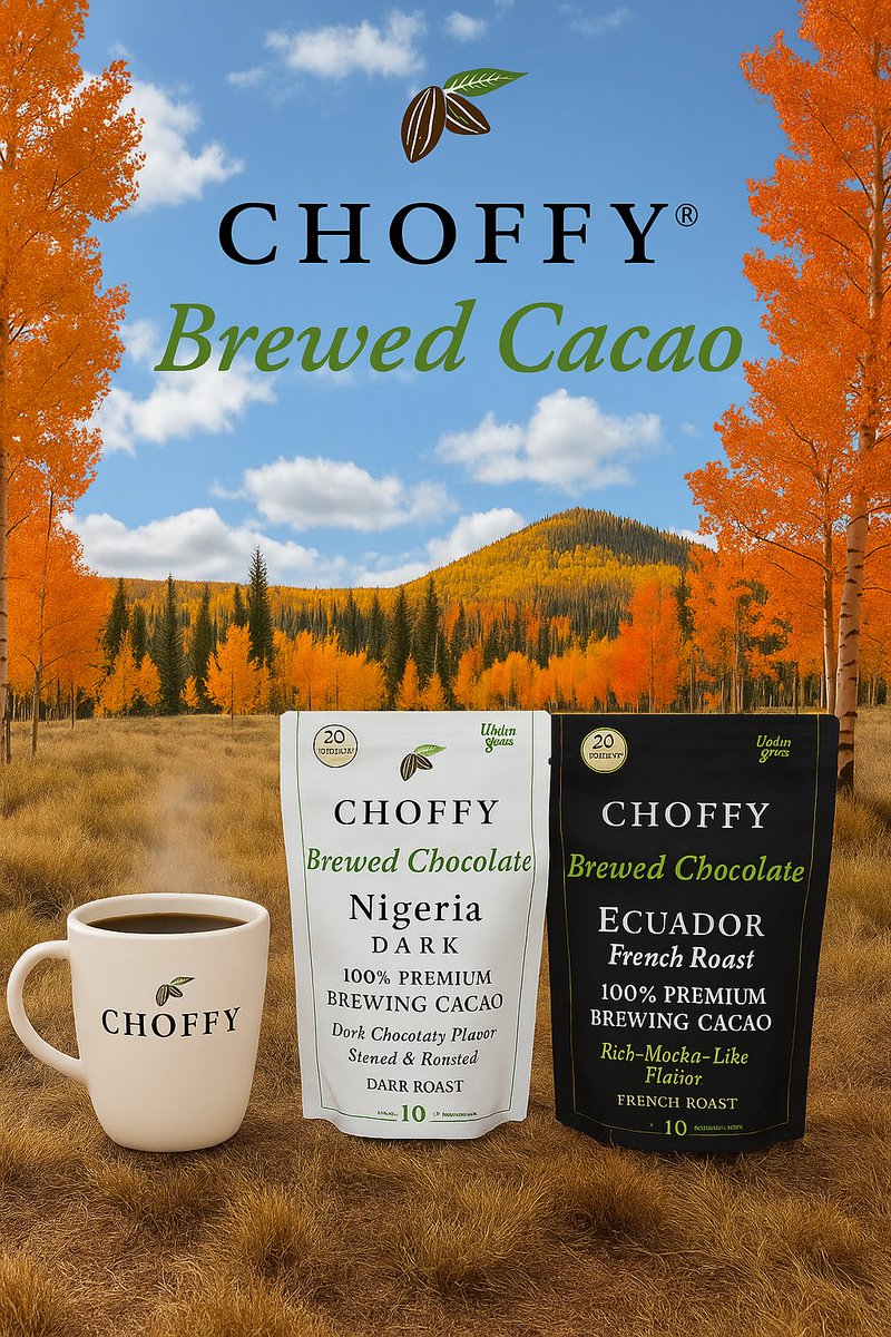 Fall is here — and nothing says cozy like a warm cup of Choffy. ☕✨ Visit Choffy.com and use promo code Autumn25 for a surprise discount. 🍁
#BrewedCacao #CoffeeAlternative #Cacao #BrewedChocolate