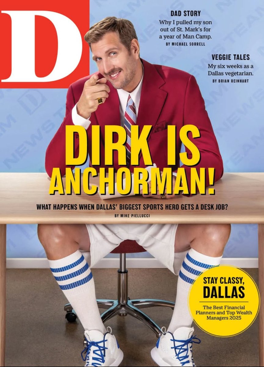 lombardocustom's tweet photo. It was an honor to work with @DMagazine and the great @swish41 ! His transformation into Ron Burgundy is legendary! https://t.co/fwH2VglSSZ