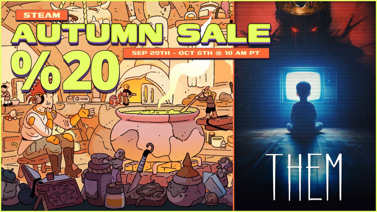 Looking for a game that blends 2D platformer with 3D psychological horror? Then the Steam Autumn Sale is the perfect time to get "THEM"!🔥🎮

store.steampowered.com/app/3553320/Th…

#indiegame #IndieGameDev #SteamAutumnSale #gamer #horrorgaming #pixelart #pcgames #gaming