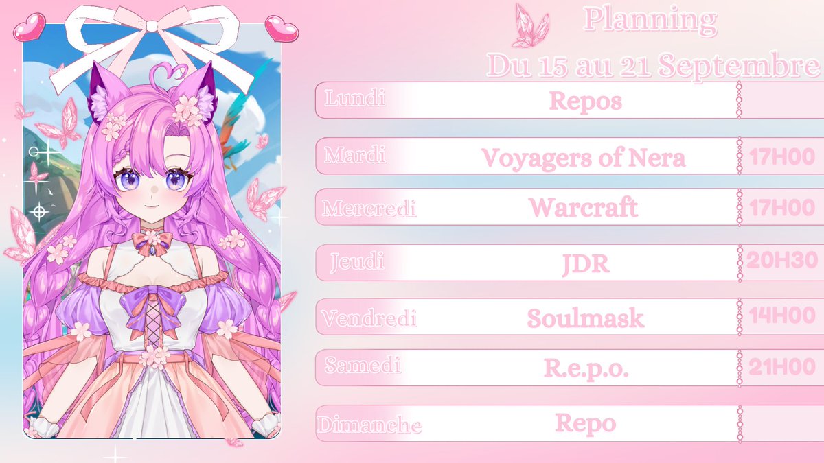 Miaou les Potichats !!
Le G4P est terminé, il est temps de reprendre notre rythme habituel

Pour le live dessin, il est probable que je le rajoute dans la semaine, sinon ce sera pour la semaine prochaine

Et pour le live horreur avec Karlet, il faudra patienter un peu. Désolée