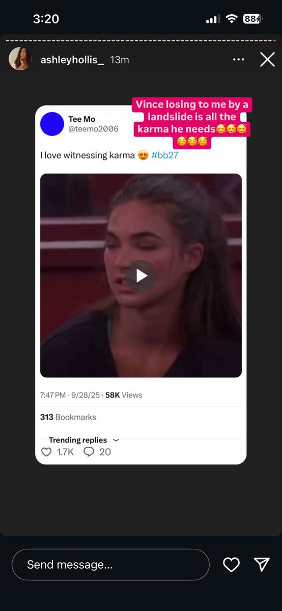 vetocupid's tweet photo. ashley on her getting her karma on vince.. mama #bb27 https://t.co/HA04kw8dGZ