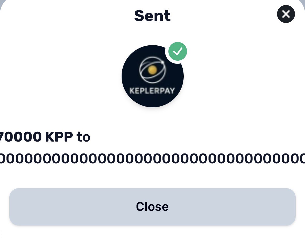 bulletpuuf's tweet photo. π₯ 70,000 $KPP burned again! π₯
Week by week the supply gets smaller, the value gets stronger ππ
#KeplerPay #CryptoWithPurpose #WorldChainAlliance #TogetherForward https://t.co/TzCpeI1VUq