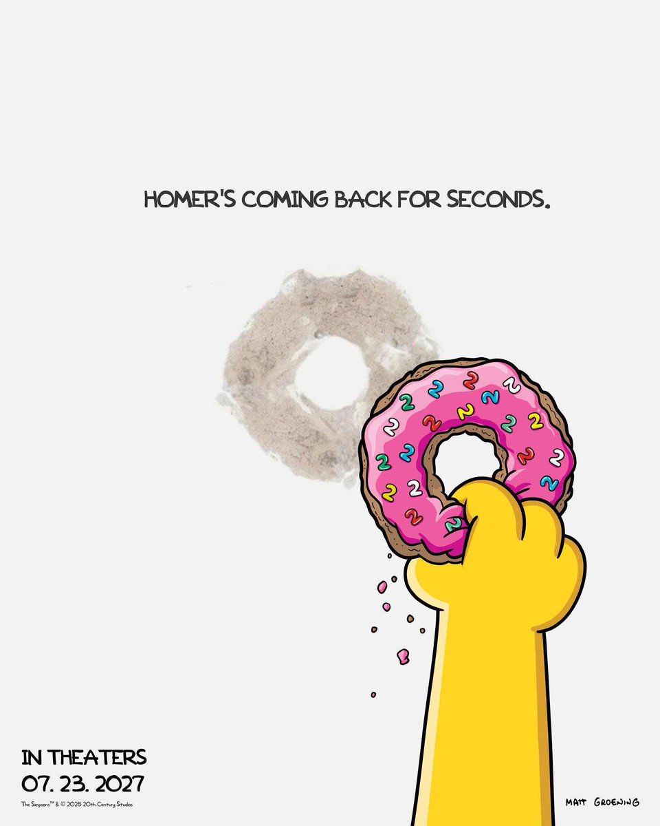 OOCCouchGags's tweet photo. Something to say about The Simpsons Movie 2
This isn't the finale to the show as this comes out after Season 39 ends in May and before Season 40 begins airing on September https://t.co/RzkUNLmaJX