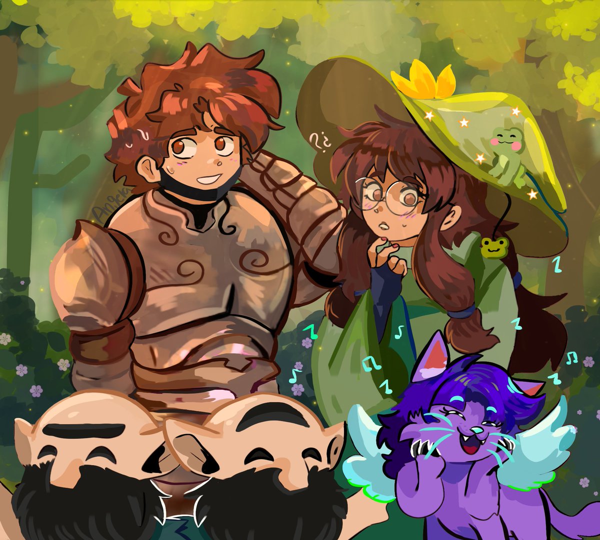 Serenata✨✨
(Como odio pintar armaduras) 
#Aquinoart #ErikaFanart