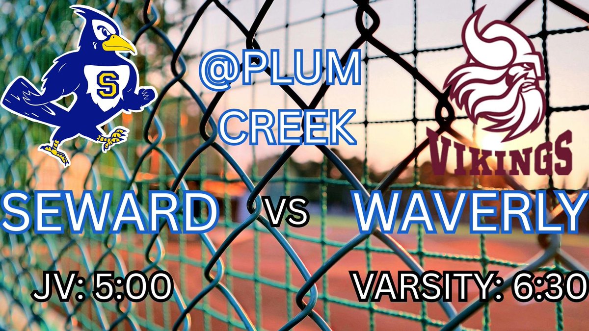🥎 Game Day 🥎
Bluejay Softball will host the Waverly Vikings tonight at Plum Creek Park!

📆 Monday, September 29th
⏰ JV - 5:00pm  V - 6:30pm
📍Plum Creek Park
Livestream: trst.in/UgtcBl

#sewardjays