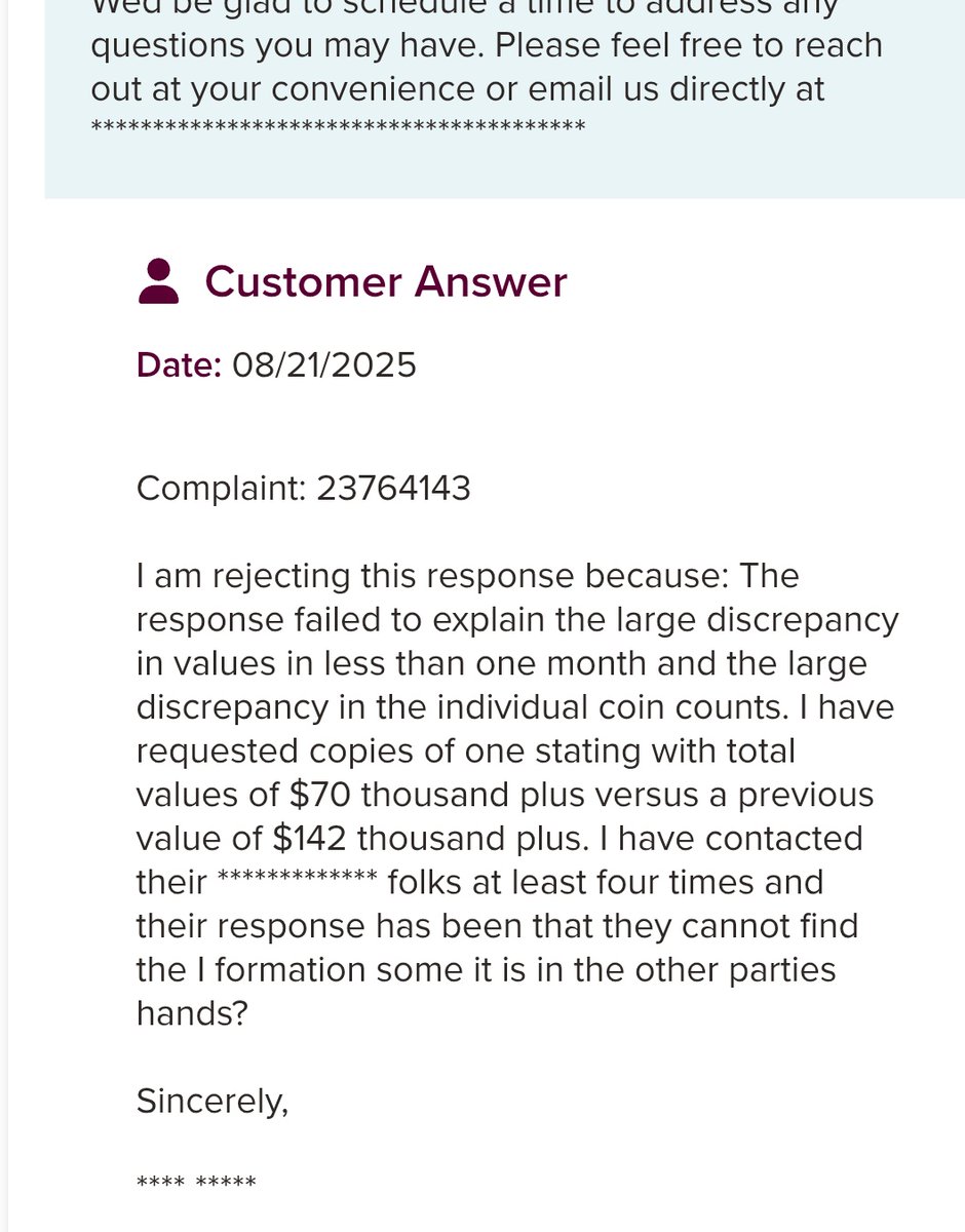 More complaints on #goldco