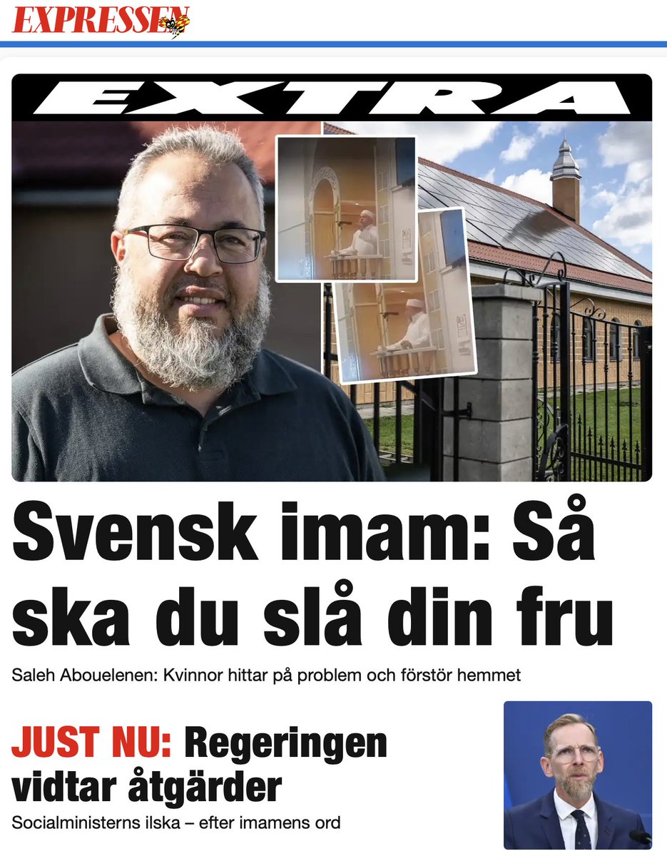 Med exakt NOLL respekt kvar för <a href="/jakobforssmed/">Jakob Forssmed</a> som ansvarig för de religiösa samfunden.

Det som <a href="/Expressen/">Expressen</a> reporter <a href="/inashmdn/">Inas 🇸🇪</a> avslöjat har <a href="/SofieLowenmark/">Sofie Löwenmark</a> <a href="/samehegyptson/">السويدي Egyptson</a> <a href="/MagnusRanstorp/">Magnus Ranstorp</a> och jag beskrivit i minst tio år. Och vi har, delvis med dina partikamraters hjälp, blivit