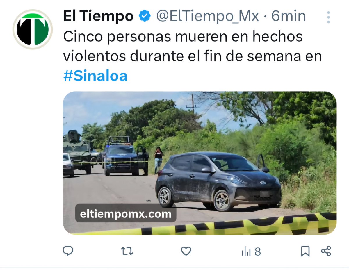 rubenmoreiravdz's tweet photo. Arden #Michoacán, #Sinaloa y #Guerrero. Fin de semana violento en #México. @PartidoMorenaMx ha sumido al país en la inseguridad. Los gobernadores  de #morena participan con su omisión. 
#ENVIPE y #ENSU de @INEGI_INFORMA demuestran el fracaso de #Morena. https://t.co/pC3MZXbTbA