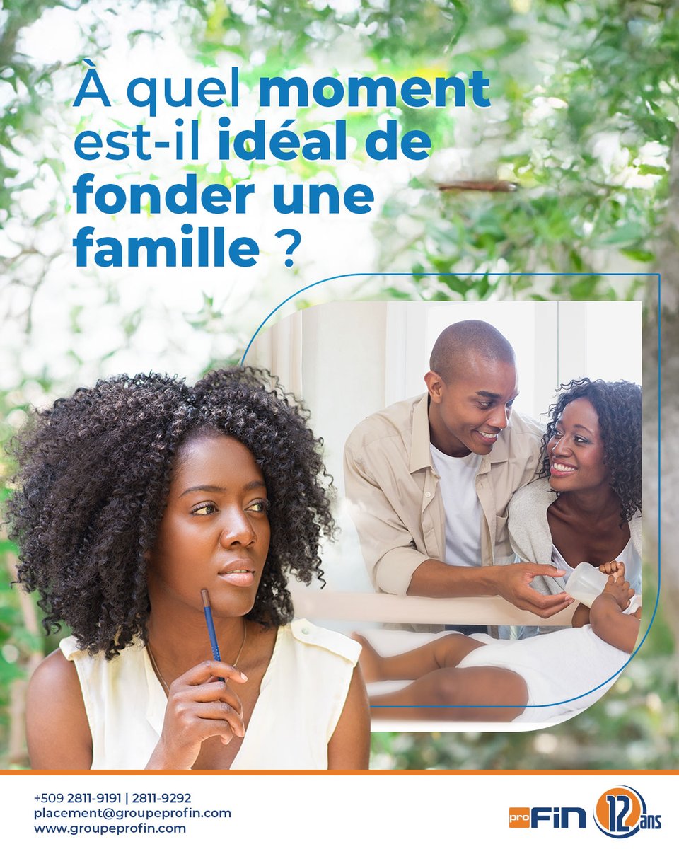 GroupeProFin's tweet image. Fonder une famille : un choix de cœur… et de préparation financière.
Nos conseillers sont là pour vous proposer des solutions financières sur mesure pour votre famille. Appelez dès aujourd’hui au (+509) 2811-9191 ou au (+509) 2811-9292 pour prendre un rendez-vous .…