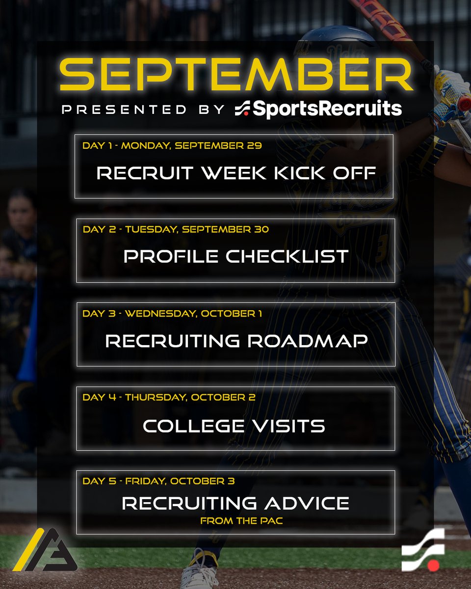 thealliancefp's tweet photo. Are you recruiting ready? 🚨 It’s #RecruitWeek!
All week we’re teaming up with @sports_recruits to share tips &amp; tools to guide your journey.

Alliance athletes 13+ get a FREE SportsRecruits profile + recruiting education. Coaches, we’ve got you covered too! https://t.co/3l7TTzRjJ1