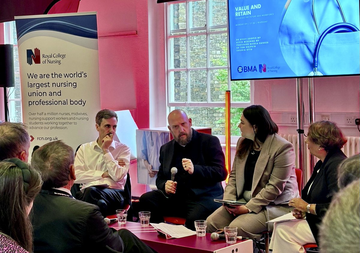 Tom Dolphin🏳️🌈 🏳️⚧️ (@thomasdolphin) on Twitter photo Pleasure to do this great panel hosted by <a href="/thefabians/">The Fabian Society</a> alongside Nicola Rayner (RCN) and Kevin McKenna MP.
We covered workforce planning (lacking), AI in healthcare (unready) and how to get from here to the 10 Year Health Plan’s end points (unclear but may be for us to determine) Pleasure to do this great panel hosted by <a href="/thefabians/">The Fabian Society</a> alongside Nicola Rayner (RCN) and Kevin McKenna MP.
We covered workforce planning (lacking), AI in healthcare (unready) and how to get from here to the 10 Year Health Plan’s end points (unclear but may be for us to determine)