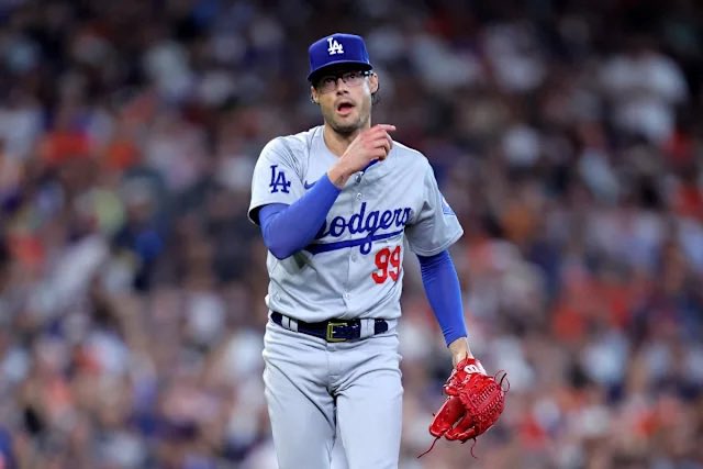 DodgersNation's tweet photo. BREAKING: Joe Kelly will throw out the ceremonial first pitch at Dodger Stadium on Tuesday before Game 1 of the Wild Card series 🚨

Kelly had shown interest in returning to the Dodgers earlier this season but he’ll still be honored before their first postseason game. https://t.co/Yr4UGk5RjI