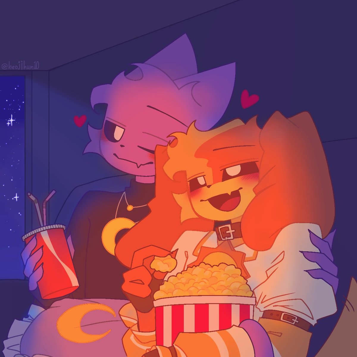 Watching a movie🎥
(At home)
#catnap #dogday #SmilingCritters