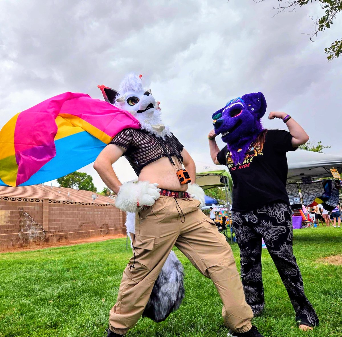 Queer and Fluffy! 🦊🌈
Shout-out chompzone_bsky_social hitting that pose too!