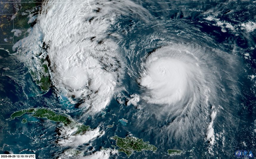 BFARRFL's tweet photo. 🌩️Storm Update: Imelda & Humberto🌊
Tropical Storm Imelda and Hurricane Humberto are expected to remain offshore of Florida’s east coast. While the storms won’t make landfall, they’re already producing dangerous rip currents and high surf along our coast — a clear reminder that peak hurricane season is here (mid-August through mid-October).

Now is the time to make sure your home is storm-ready. 
✅ Document the exterior of your home
✅ Double-check supplies & equipment
✅ Schedule a free roof inspection to ensure your roof can withstand what’s ahead

Brevard County homeowners — don’t wait until the next storm is on the radar. Let BFARR Contracting give you peace of mind before hurricane season kicks into high gear.

📞 Call us today to book your inspection! 321-444-6446