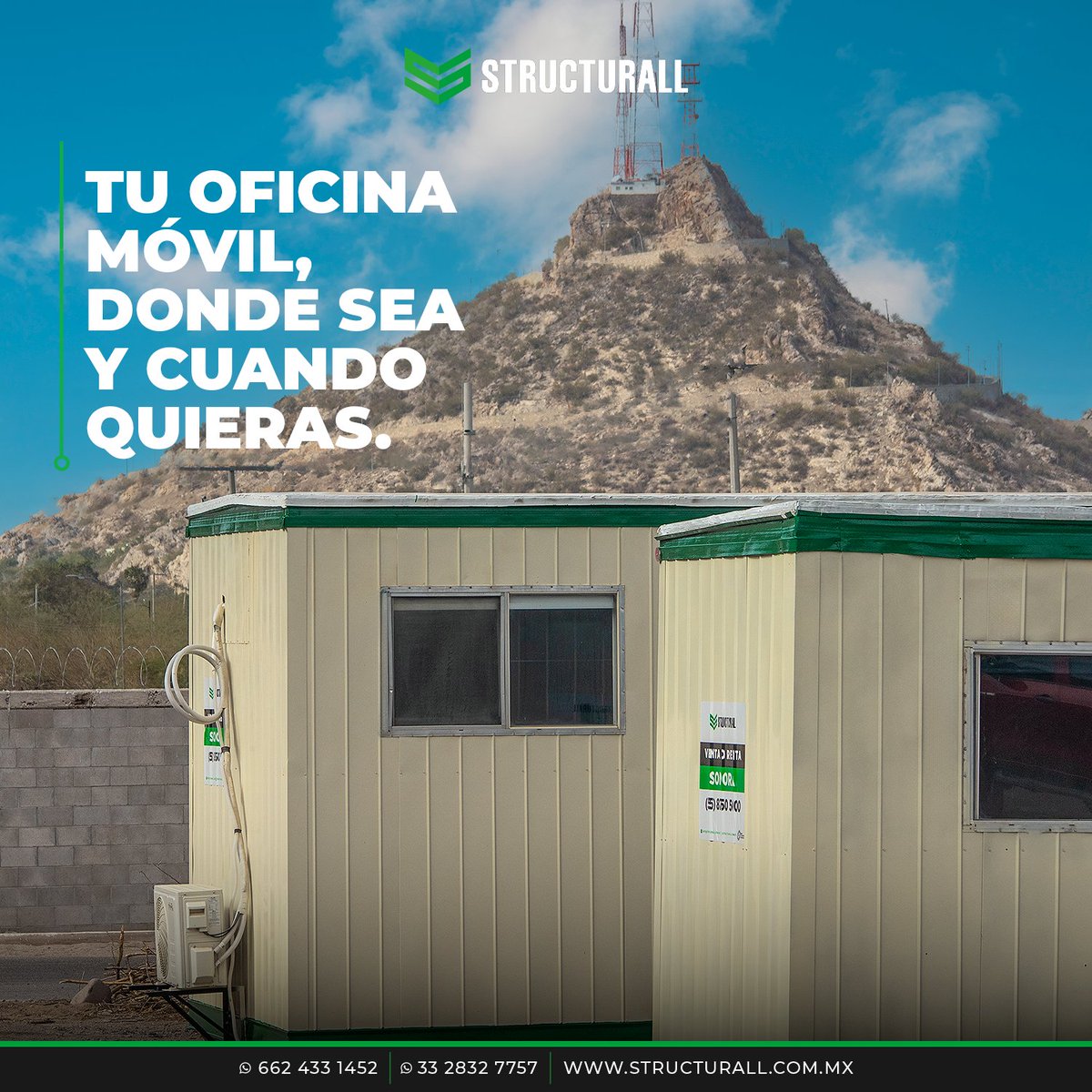 Structurall_mx's tweet image. Donde esté tu proyecto, ahí estará tu oficina 🙌 Móviles, prácticas y listas para usarse.

-
-
-
-
#Structurall  #OficinasMoviles #Sustentabilidad  #UnidadesMoviles
 #SinConstrucción #RentaYVenta #Mexico  #Minas #Mineria #Construccion