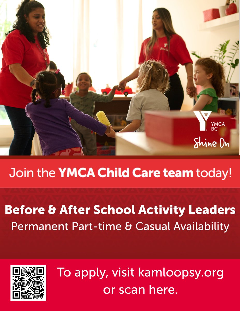 Now Hiring Activity Leaders for our Before &amp; After School Programs. Apply today!