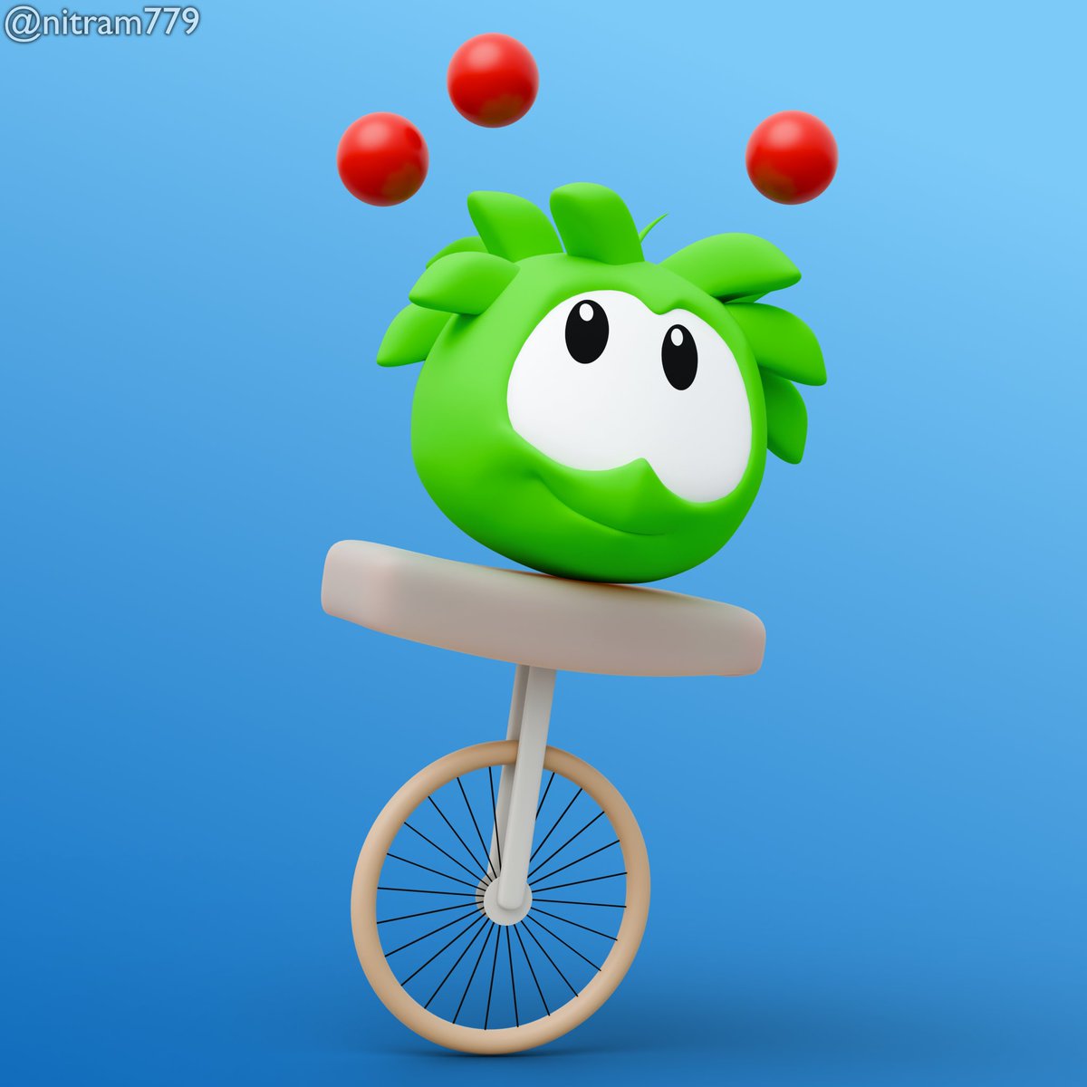 nitram779's tweet photo. Joyful Juggler
#clubpenguin #puffles #3dmodeling #blender #3drender #3dart #art https://t.co/Re1pvJGJr3