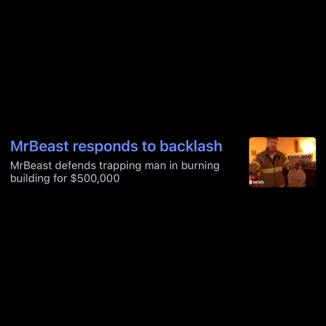“Mr Beast NO!”