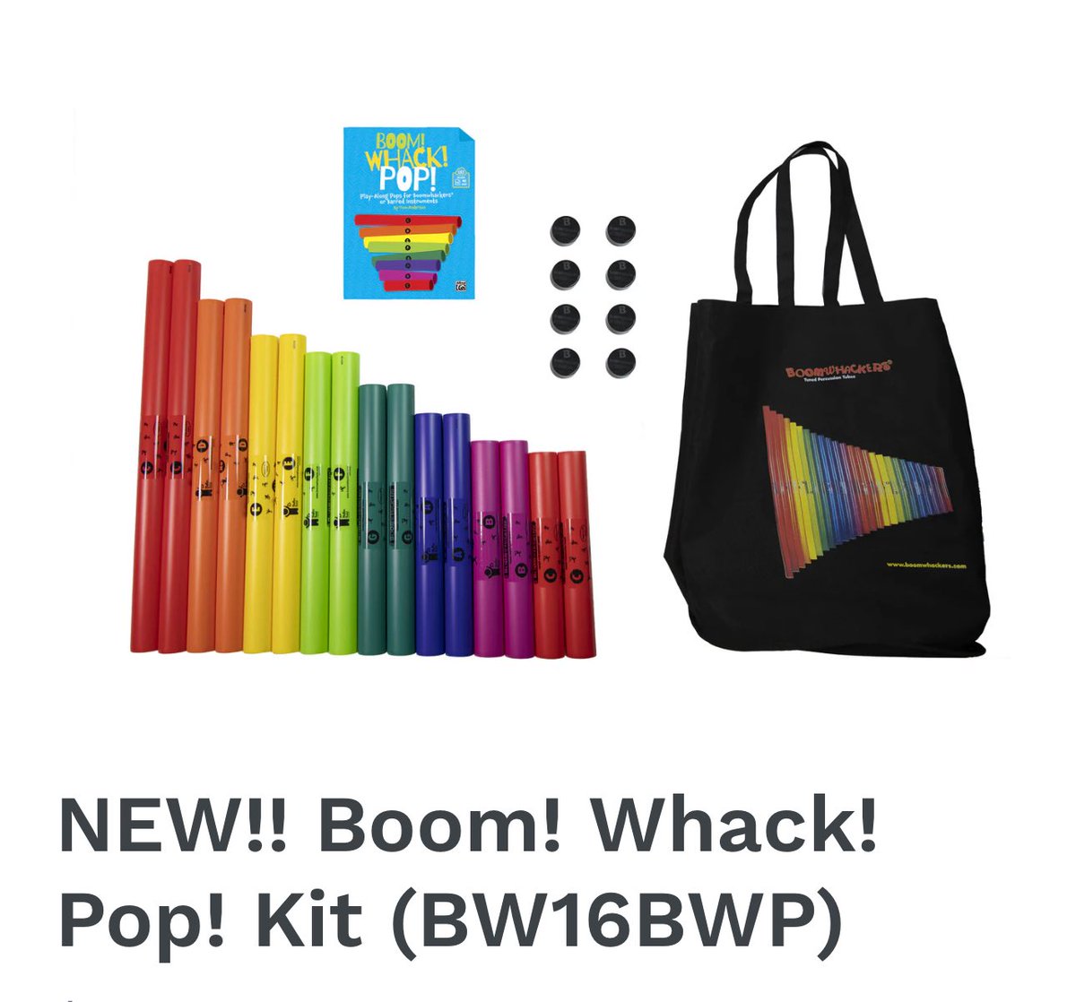 Boomwhackers (@theboomwhackers) on Twitter photo The Boom! Whack! Pop! Kit (BW16BWP)
the ultimate rhythm & movement experience for young musicians!
Packed with engaging, hands-on percussion tools, this kit gets students moving, grooving, and learning through play.
#MusicEd #BW16BWP #ElementaryMusic #BoomWhackPop #RhythmFun The Boom! Whack! Pop! Kit (BW16BWP)
the ultimate rhythm & movement experience for young musicians!
Packed with engaging, hands-on percussion tools, this kit gets students moving, grooving, and learning through play.
#MusicEd #BW16BWP #ElementaryMusic #BoomWhackPop #RhythmFun