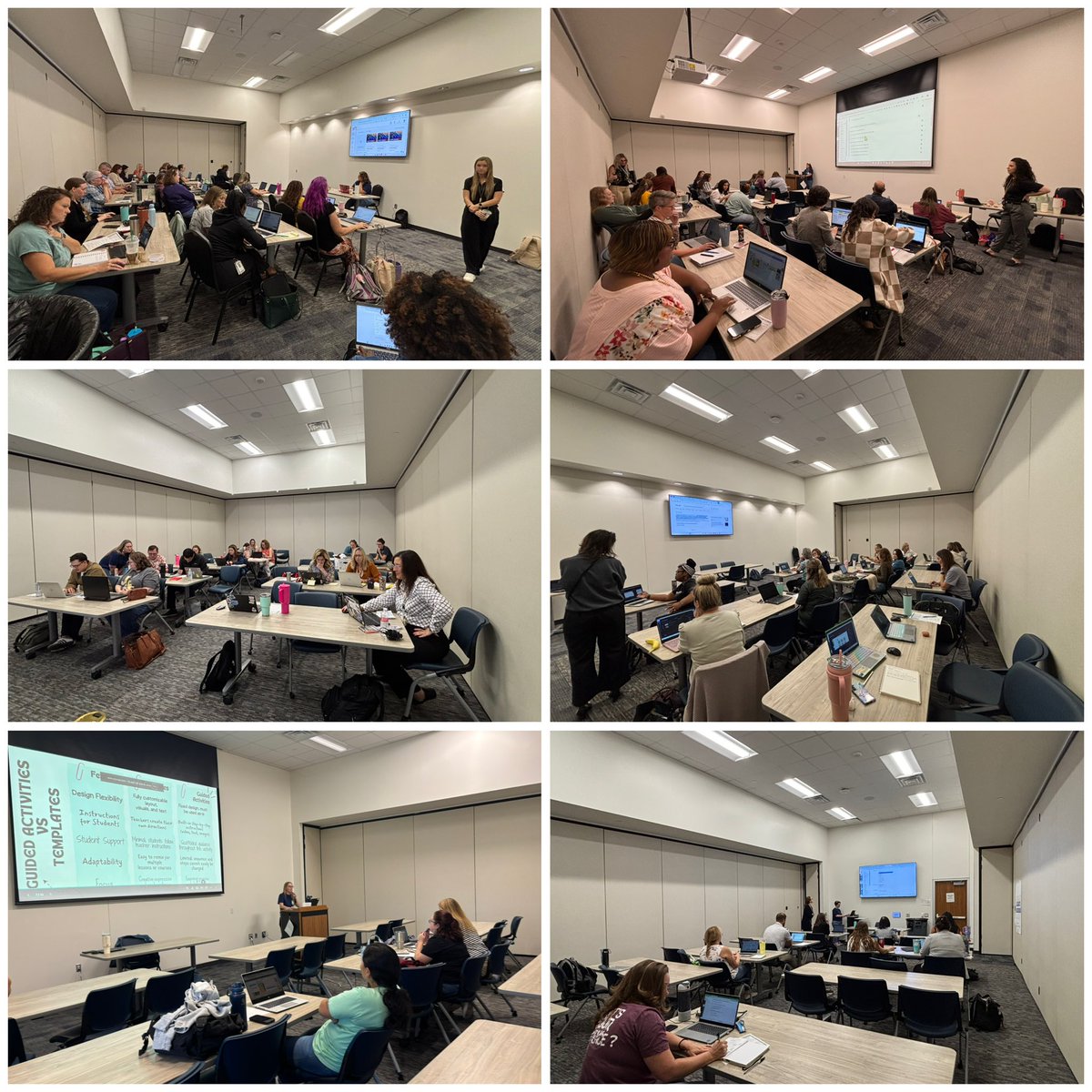 AliciafBates's tweet photo. Great day of learning + collaboration with our virtual course designers! Instructional Technology & Secondary C&I teamed up to make it happen…a real case of teamwork makes the dream work! #SecCI https://t.co/hUMhWx5EqA