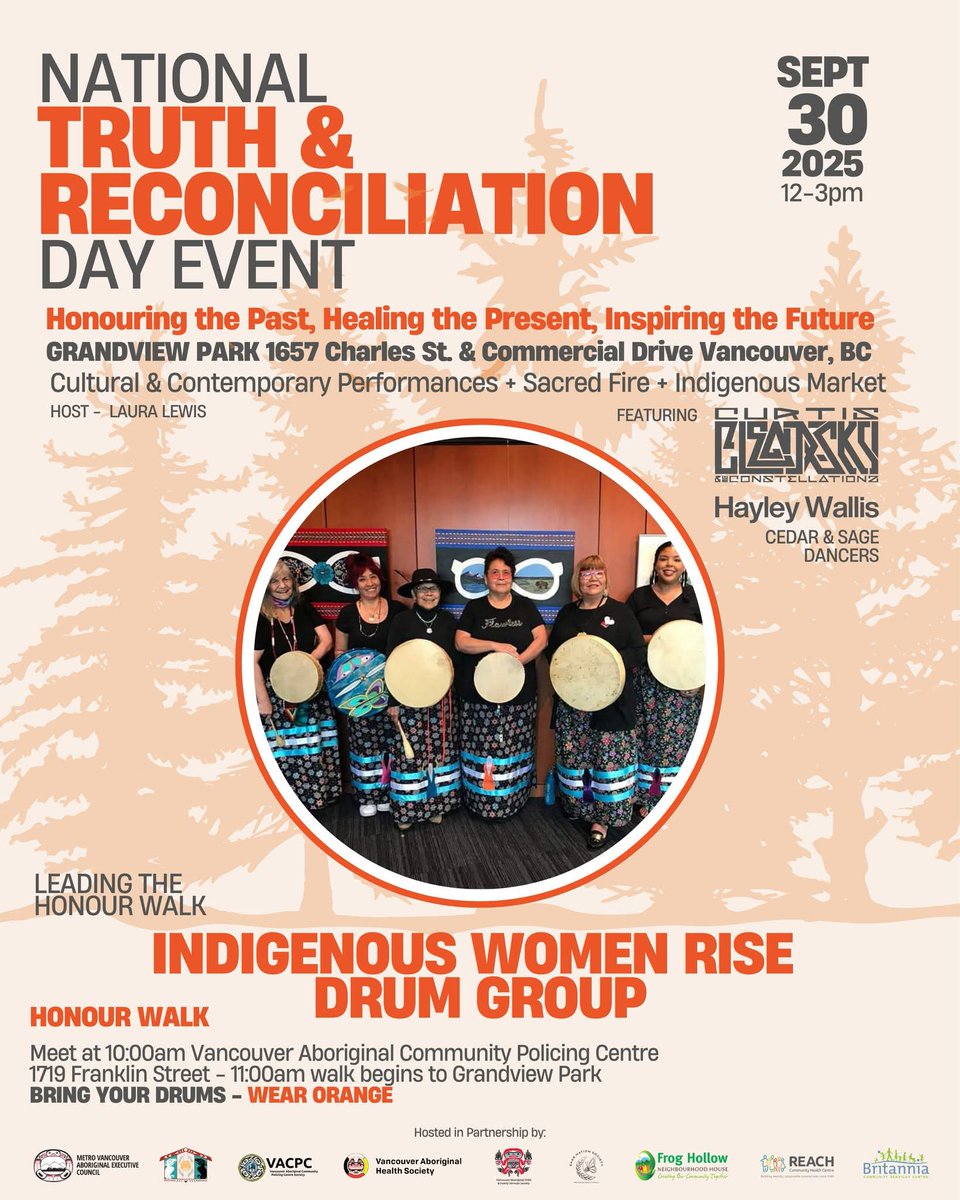 DianaDaydream's tweet image. Join us tomorrow as we lead the way to Grandview Park. #Sept30 #TRC #Vancouver #IndigenousWomenRise #Drums #Orangeshirt #Truth