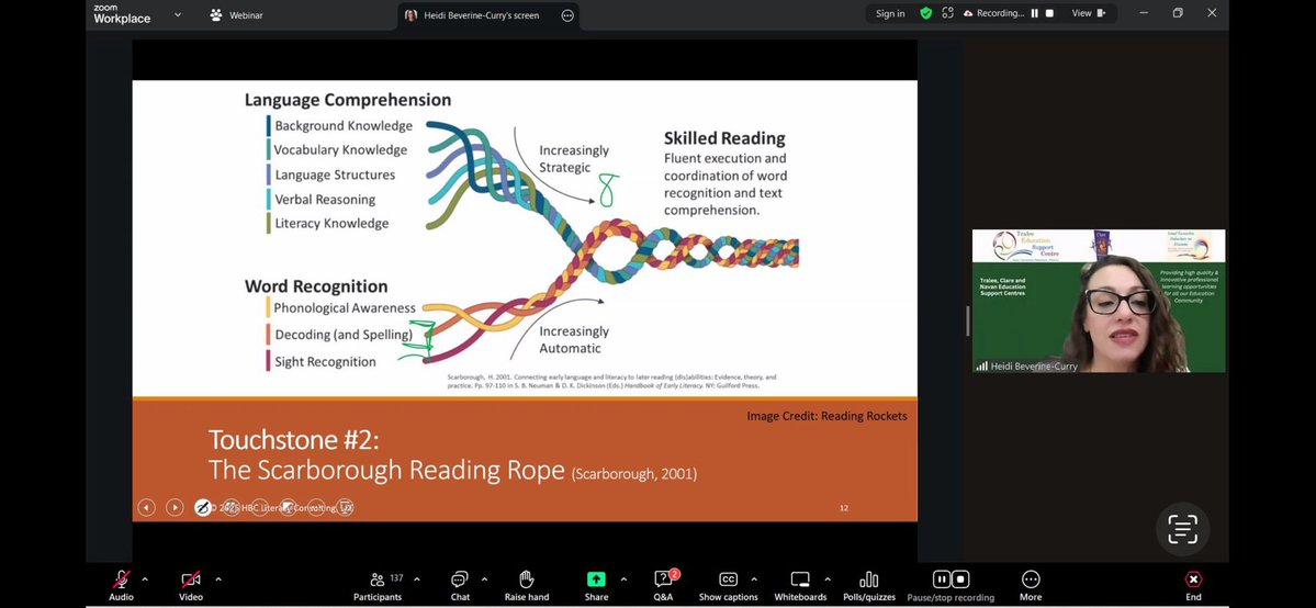 TraleeESC's tweet image. Sincere thanks to @drheidibc for delivering a fantastic session tonight as part one of her webinar series on the science of reading. You really connected with your Irish audience Heidi 😊Looking forward to part 2 already. 😊@ClareEdCentre @NavanESC