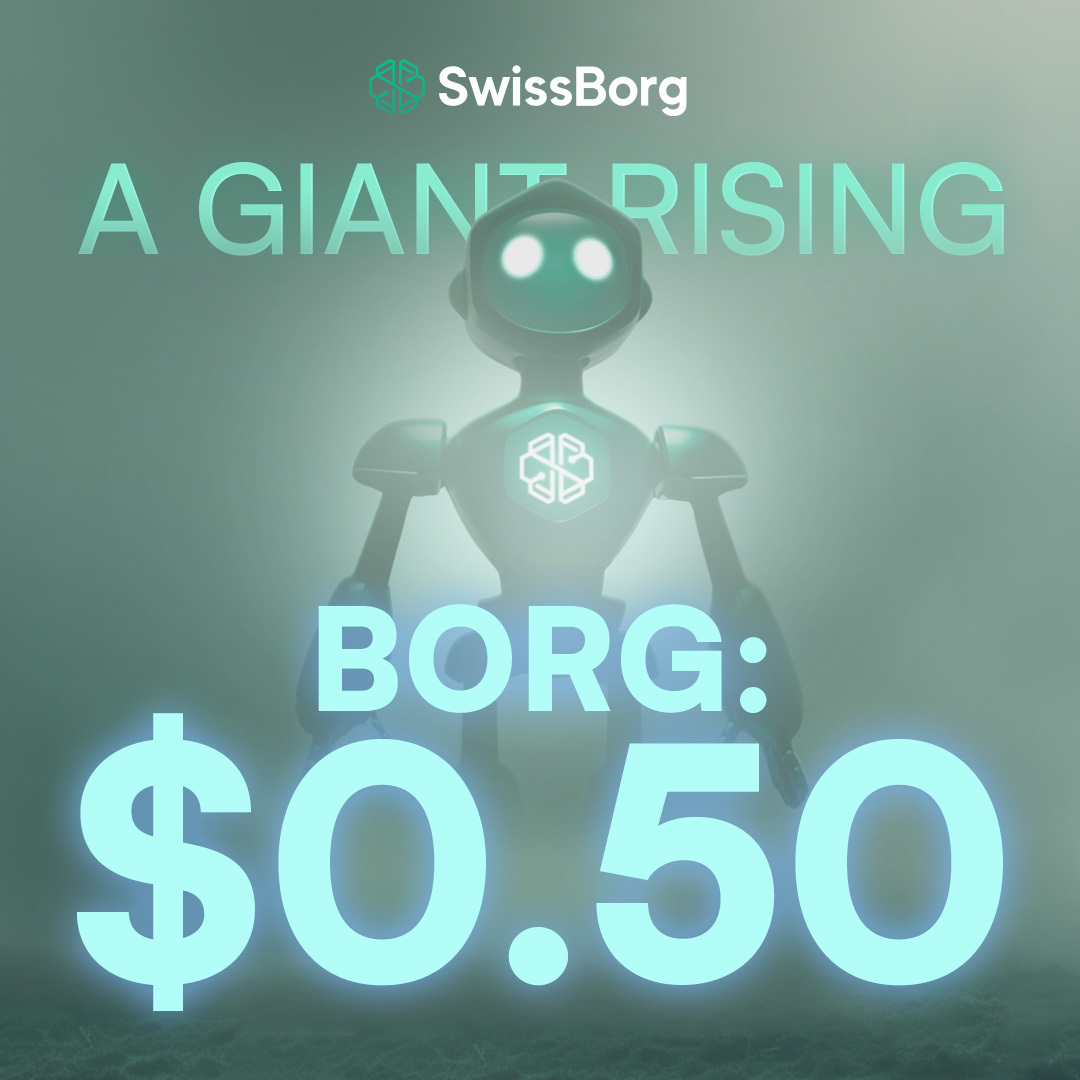 swissborg's tweet image. $BORG = $0.50 is here! 🚀

With the launch of SwissBorg Cashback tomorrow will it go higher?

#Borgback2025 #WeAreSwissBorg