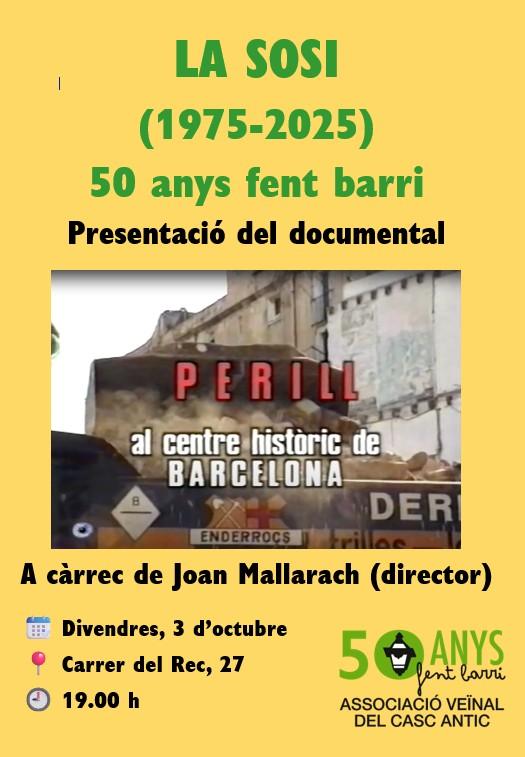 Documental que explica la destrucció de Ciutat Vella