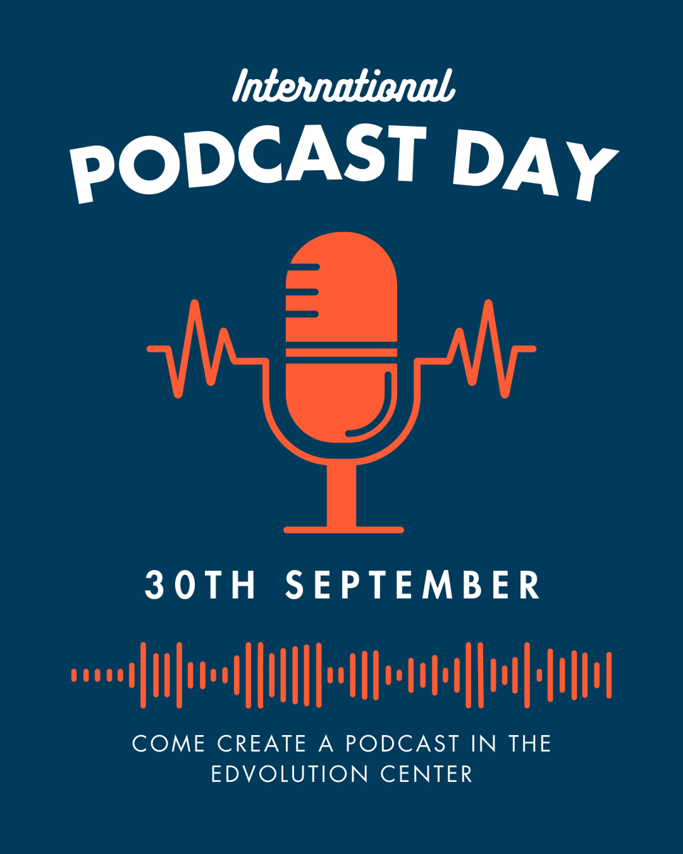 SEMO_EDvolution's tweet photo. In honor of national podcast day being this week, be sure to stop by The EDvolution Center and make a podcast to share!! 

Reserve the room ahead of time to make sure it is available for you at your desired time!! https://t.co/tTin3JYA6V