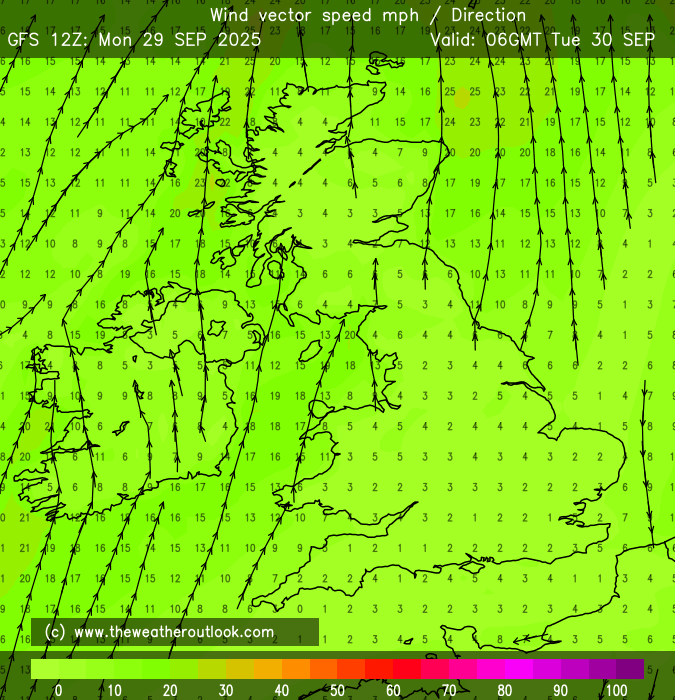 UKWXUpdates's tweet photo. Good evening guys tonight's weather clear spells around for most minimum temperatures of around 6c-10c for the majority with a light  #wind from the northwest #RT https://t.co/9oiCphdyLe