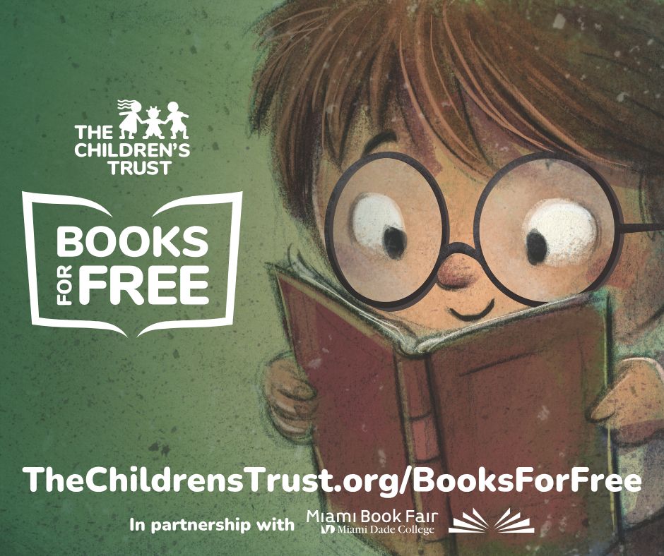 childrenstrust's tweet photo. Jump into the magical world of reading with your child and encourage early literacy through The Children’s Trust Books for Free program. 📚💫
In partnership with the @MiamiBookFair at @MDCollege, our goal is to place books directly into the hands of children, books they can keep and enjoy reading with their families over and over again. Each year, we deliver more than 100,000 new and gently used books to over 100 public bookshelves located in places in our community, such as pediatric clinics, laundromats, and WIC (Women, Infants, and Children) offices. These books are FREE to take by children and their caregivers. 💚 🤝
To find a bookshelf near you, visit https://t.co/rZ2JUVlgAM
#WeAreTCT #BooksForFree #MiamiBookFair #MiamiDadeCounty #MDC