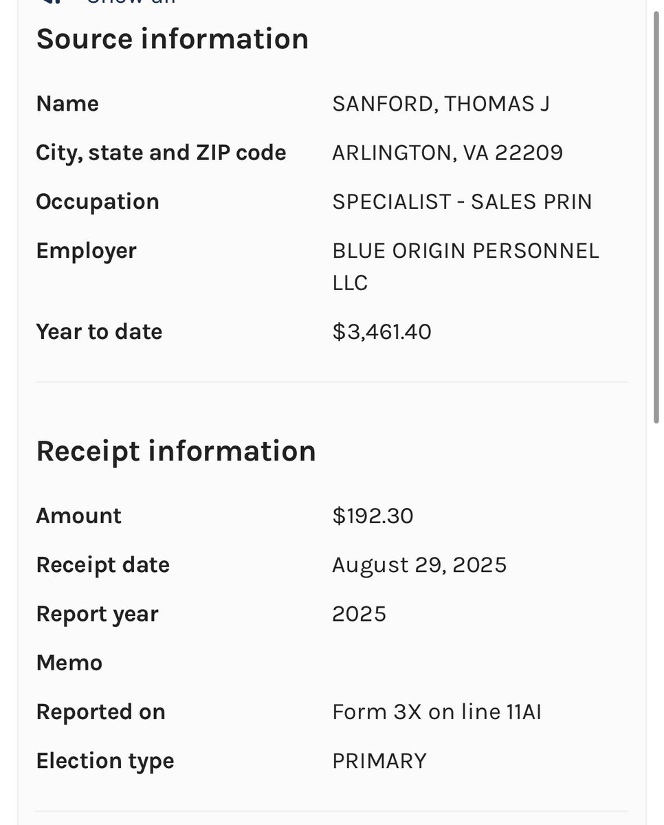 Angry_Staffer's tweet photo. @MAGA_VOICE123 It’s cute that you deleted the column that shows that act blue donor lived in Virginia. 

Nice try though! https://t.co/yQZld5NmOK